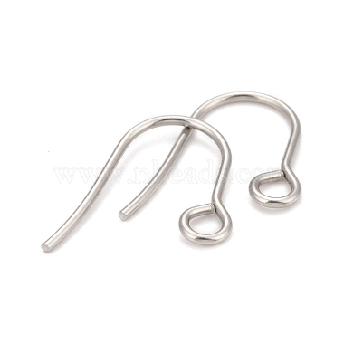 7mm SILVER Surgical Stainless Large Loop 7mm Earring Wires