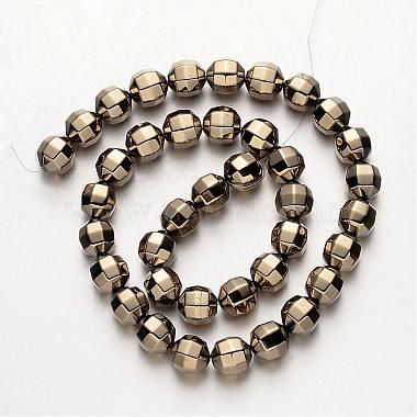 Chapelets de perles en hématite synthétique sans magnétique(G-F300-30-06)-2