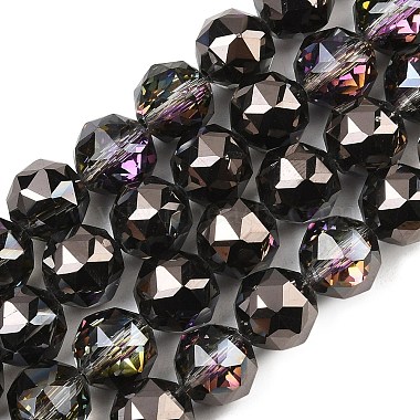 Transparent Electroplate Glass Beads Strands(EGLA-N002-34C-B18)-1