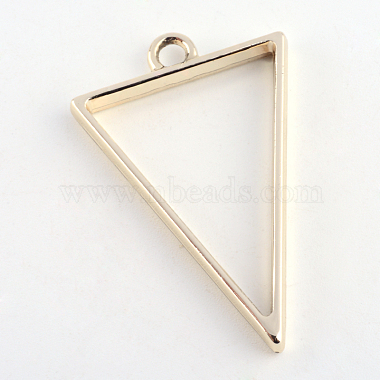 Pendentifs lunette arrière de triangle en alliage plaqué rack(X-PALLOY-S047-09E-FF)-2