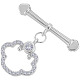 10Pcs Brass Micro Pave Clear Cubic Zirconia Toggle Clasps(KK-BBC0021-02P)-6