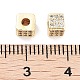 Brass Micro Pave Clear Cubic Zirconia Beads(KK-P271-18G)-3