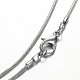 Teardrop Platinum Plated Brass Gemstone Pendant Necklaces(NJEW-JN01185)-5