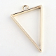 Pendentifs lunette arrière de triangle en alliage plaqué rack(X-PALLOY-S047-09E-FF)-2