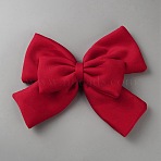 Cloth Bowknot, Electromobile Decoration Accessories, FireBrick, 195x260x35mm(AJEW-WH20006-376A)