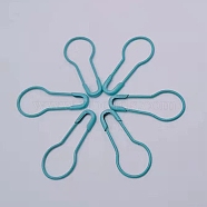 Iron Safety Pins, Calabash/Gourd Pin, Bulb Pin, Sewing Tool, Sky Blue, 22x10x1.5mm, about 1000pcs/bag(PW22062877344)