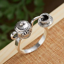 Teapot & Teacup Alloy Finger Rings for Unisex, Antique Silver, 11.3x21mm, Inner Diameter: 17mm(FS-WG8E880-01)