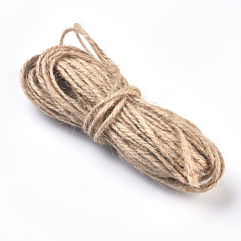Jute Cord, Jute String, Jute Twine, for Arts Crafts DIY Decoration Gift Wrapping, Tan, 1.5mm, about 8m/bundle