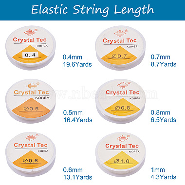 12Roll 6 Style Round Crystal Elastic Stretch Thread(EW-YS0001-01)-3