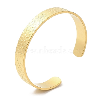 Ion Plating(IP) 304 Stainless Steel Bangles(BJEW-L682-024G)-3