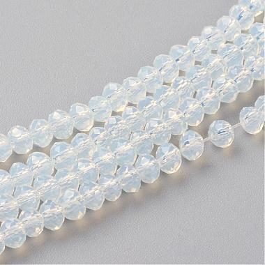 3mm Azure Flat Round Glass Beads