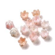 Seashell Beads, Flower, Misty Rose, 7~8x4.5mm, Hole: 0.8mm(SSHEL-H071-07A)
