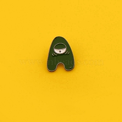 Letter Alloy Enamel Brooches, Letter A, 20~31mm(PW-WG3ADD6-01)