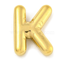 Ion Plating(IP) 304 Stainless Steel Pendants, Balloon Letter Charm, Golden, Letter K, 20.5x15x5.5mm, Hole: 2.5x2mm(STAS-B071-01G-K)