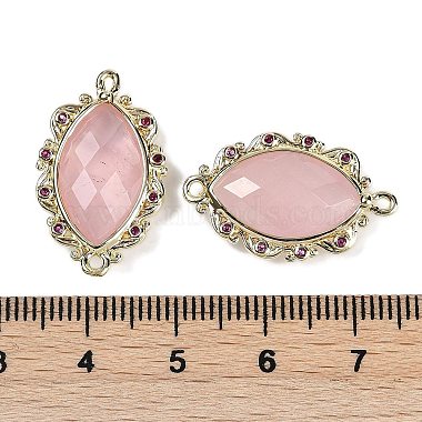 Natural Rose Quartz Faceted Horse Eye Links(G-B126-02G-02)-3