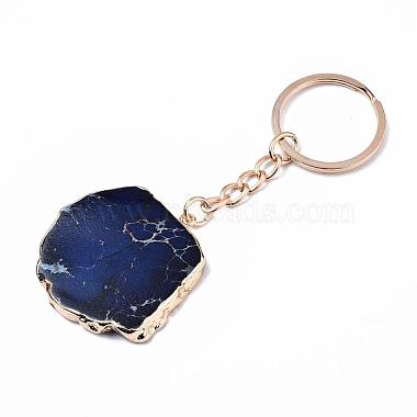 Natürlicher Regalit / Kaiserjaspis / Seesedimentjaspis keychain(G-N0326-002C)-3