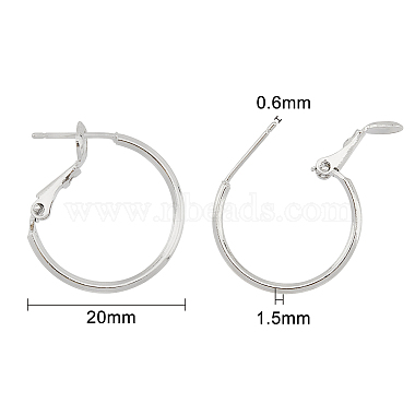 Brass Hoop Earrings(KK-FH0001-26)-2