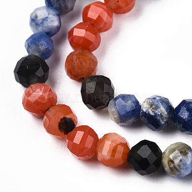 Natural & Synthetic Mixed Gemstone Beads Strands(G-D080-A01-01-09)-3