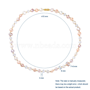 Kultivierte Süßwasserperlen Perlenketten(NJEW-JN02663)-6