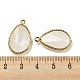 Natural Quartz Crystal Rock Crystal Faceted Pendants(G-M431-14G-02)-3