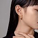 boucles d'oreilles créoles épaisses rectangle acrylique(JE1013B)-7