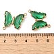 Brass Pave Faceted Glass Connector Charms(FIND-Z020-04K)-3