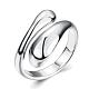 Real Platinum Plated Adjustable Brass Finger Rings for Women(RJEW-BB07574-C)-1