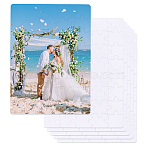 6Pcs Paper Heat Transfer Blank Puzzle for Adult Chrildren, White, Rectangle, 146x199x2mm(DIY-SP0004-28D)