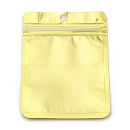 Plastic Packaging Yinyang Zip Lock Bags, Top Self Seal Pouches, Rectangle, Yellow, 11.9x8.9x0.24cm(OPP-F001-03B)