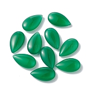 Natural Green Onyx Agate Beads, No Hole/Undrilled, Dyed & Heated, Teardrop, Green, 20.5x12x6.5mm(G-F741-01B-02)