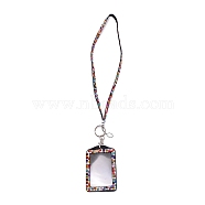 Rectangle PU Leather with Rhinestone Phone Card Holder, with Strap, Cellphone Accessories, Colorful, 552mm(AJEW-WH0230-48B)