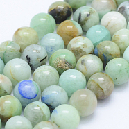 Natural Chrysocolla Beads Strands, Round, 8mm, Hole: 1mm, about 48pcs/strand, 15.7 inch(40cm)(G-J373-02-8mm)
