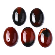 Natural Agate Cabochons, Dyed, Oval, Coffee, 28.5x20x7mm(G-Q998-002)