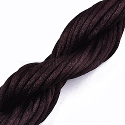 Polyester Thread, Coconut Brown, 2mm, about 10m/bundle(X-OCOR-S124-19)