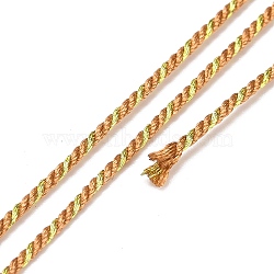 Polycotton Filigree Cord, Braided Rope, with Plastic Reel, for Wall Hanging, Crafts, Gift Wrapping, Peru, 1.2mm, about 27.34 Yards(25m)/Roll(OCOR-E027-02B-01)