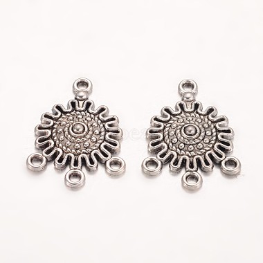 Antique Silver Flat Round Alloy