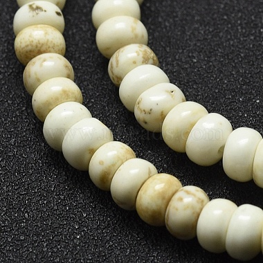 Chapelets de perles en howlite naturelle(TURQ-F008-03-6x3.5mm)-3
