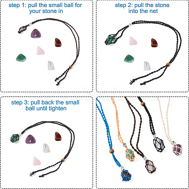 Fashewelry DIY Pendant Necklaces Making Kits(DIY-FW0001-05)-4