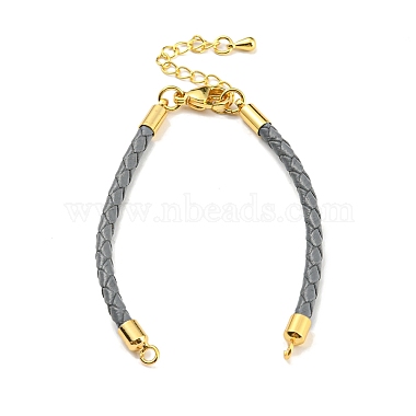 Gray Leather Bracelets