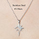 201 Stainless Steel Hollow Star Pendant Necklace(NJEW-OY001-88)-3