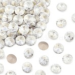 Preciosa&reg MAXIMA Crystal Round Stones, Czech Crystal, Dura Foiling, Bicone(436 11 177 Rivoli), 00030 242 Argent Flare, SS29(6.15~6.35mm)(X-PRC-RASS29-00030-242)