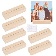 Olycraft Beechwood Name Card Holder, Business Card Holder, Rectangle, BurlyWood, 10x3x2cm(ODIS-OC0001-11)