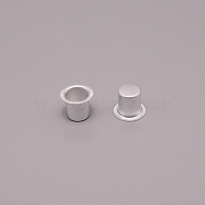 Aluminum Candle Cup, for Jar Candle Accessories, Hat Shape, Platinum, 1.5x1.8cm, Inner Diameter: 1.2cm(FIND-WH0094-30A)