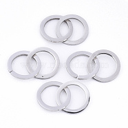201 Stainless Steel Linking Rings, Quick Link Connectors, Laser Cut, Ring, Stainless Steel Color, 12x1mm, Inner Diameter: 9mm, about 2pcs/set(STAS-N091-128)