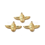 Ion Plating(IP) 304 Stainless Steel Pendants, Bird Charms, Real 18K Gold Plated, 20x12x2.5mm, Hole: 1.6mm(STAS-I197-007G)