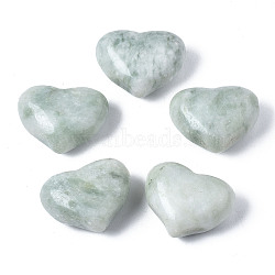Natural New Jade Heart Palm Stone, Pocket Stone for Energy Balancing Meditation, 19~21x25~26x10~13mm(G-S299-122)