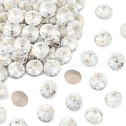 Preciosa&reg MAXIMA Crystal Round Stones, Czech Crystal, Dura Foiling, Bicone(436 11 177 Rivoli), 00030 242 Argent Flare, SS29(6.15~6.35mm)(X-PRC-RASS29-00030-242)