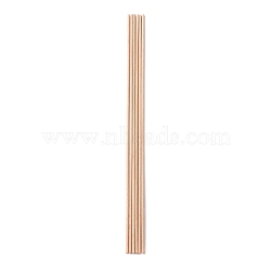 Beech Wood Sticks, Round Dowel Rod, for Braiding Tapestry, Column, PeachPuff, 300x3mm(DIY-WH0325-96A)