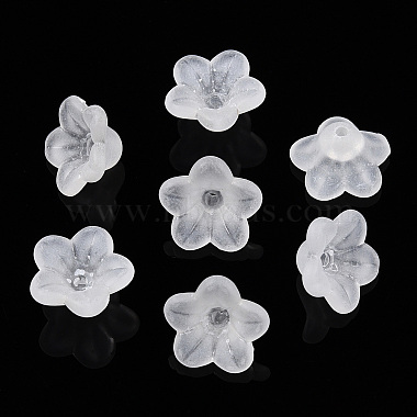 Clear Flower Acrylic Beads