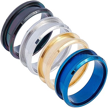 Mixed Color Stainless Steel Ring Components